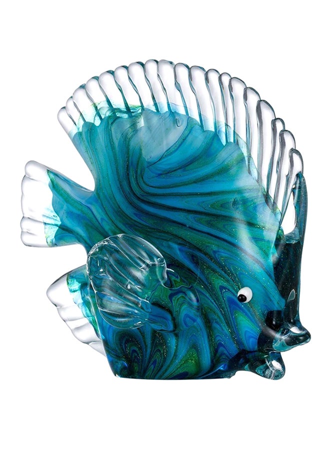 توراتس مجسم زجاجي على شكل سمكة استوائية أزرق 21 x 12 x 17.2Ø³Ù†ØªÙŠÙ…ØªØ± - Image 2