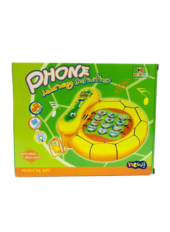 Highly Pigmented Paint Phone Learning Musical Set For Kids, Yellow/Blue/Green - v1550665826/N21131596A_1