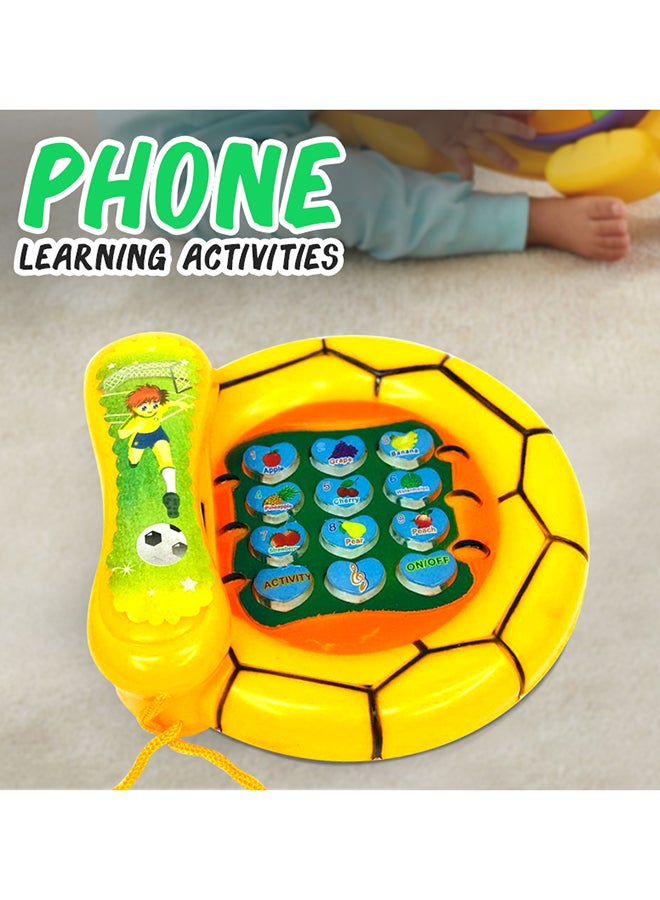 Highly Pigmented Paint Phone Learning Musical Set For Kids, Yellow/Blue/Green - v1550665827/N21131596A_3