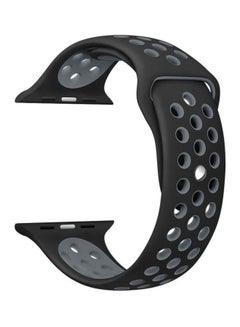 Silicone Bracelet For Apple Watch Black/Grey