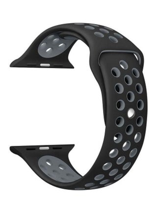 Silicone Bracelet For Apple Watch Black/Grey - v1550666281/N21163123A_1