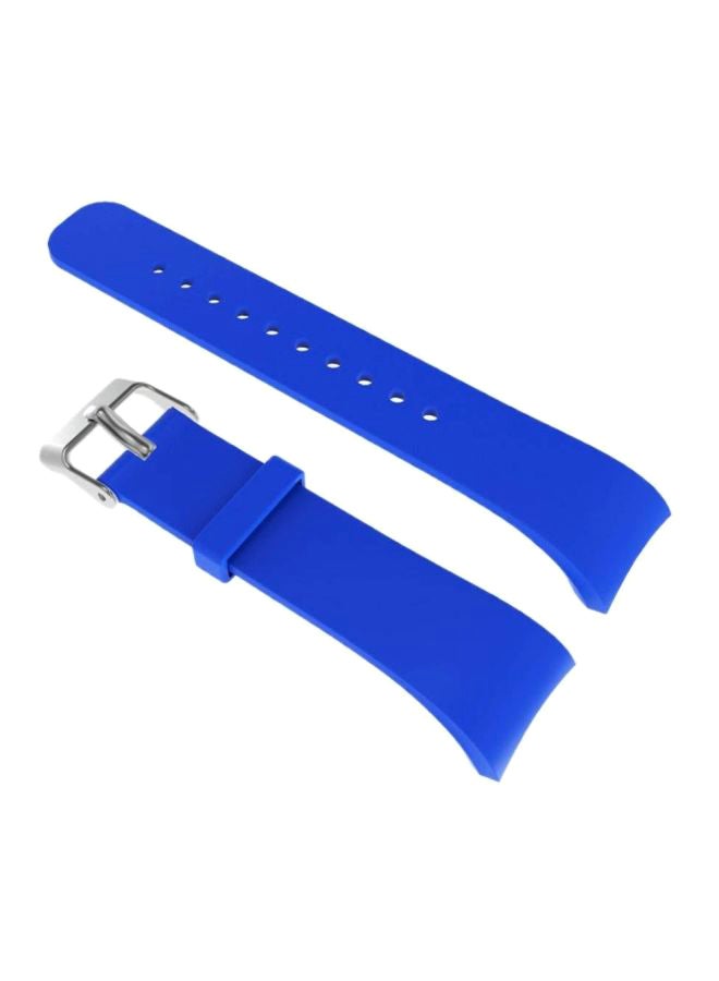 Liger Silicone Watch Bracelet For Samsung Gear Fit2 Pro SM-R365/Gear Fit2 SM-R360 Blue - Image 1