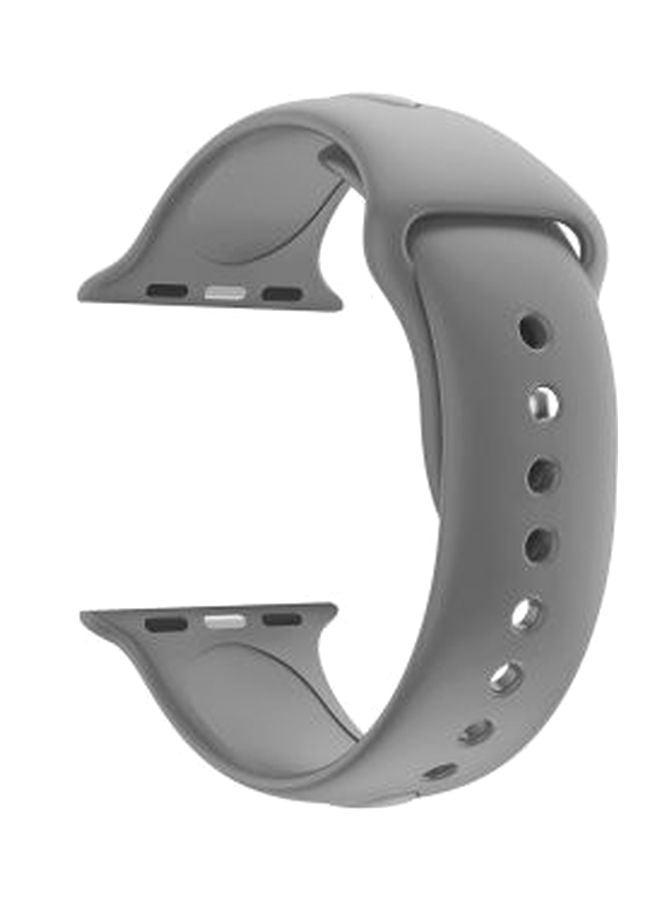 Liger Silicone Bracelet Compatible With Apple Watch Dark Gray - Image 1