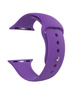 Silicone Bracelet Compatible With Apple Watch Series Purple