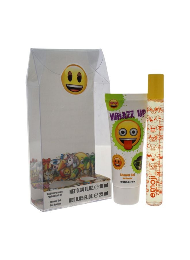 إيموجي طقم هدايا واز أب (Rollerball Perfume - 0.34oz, Shower Gel - 0.85oz)