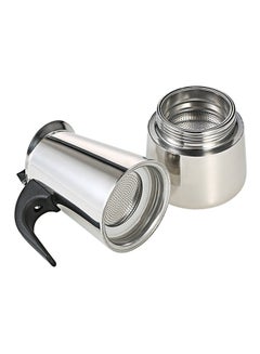 Generic Percolator Coffee Maker Mocha Pot 100.0 ml H18576-1 Silver  - Image 3