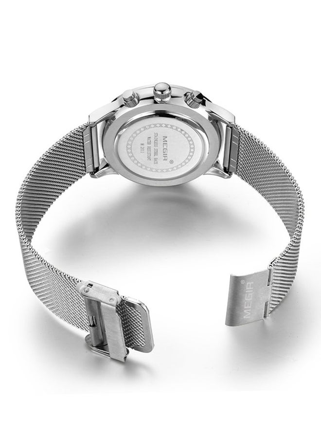 ميجر ساعة بعقارب وسوار معدني طراز J1364S للرجال - Image 2