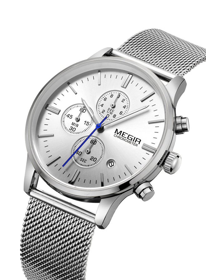 ميجر ساعة بعقارب وسوار معدني طراز J1364S للرجال - Image 4