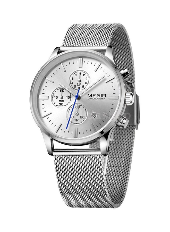 ميجر ساعة بعقارب وسوار معدني طراز J1364S للرجال - Image 3