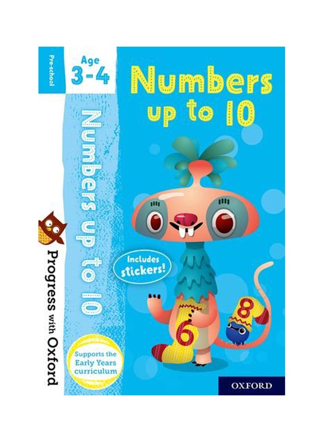 Progress With Oxford: Numbers Up To 10 Age 3-4 Paperback English by Nicola Palin - 2018 