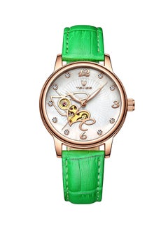 Tevise Girls' Leather Analog Watch T835A GR  - Image 1