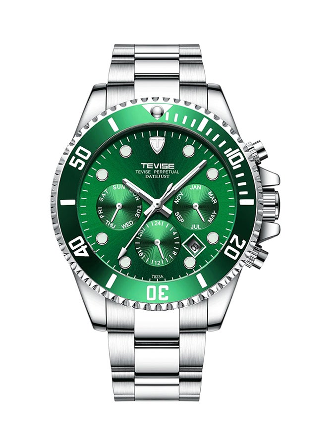 تيفيز ساعة يد كرونوغراف من الإستانلس ستيل طراز T823A SGR men - Image 1