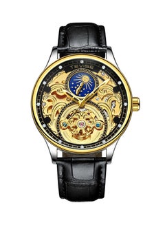 Tevise men Leather Chronograph Watch T820A GB 