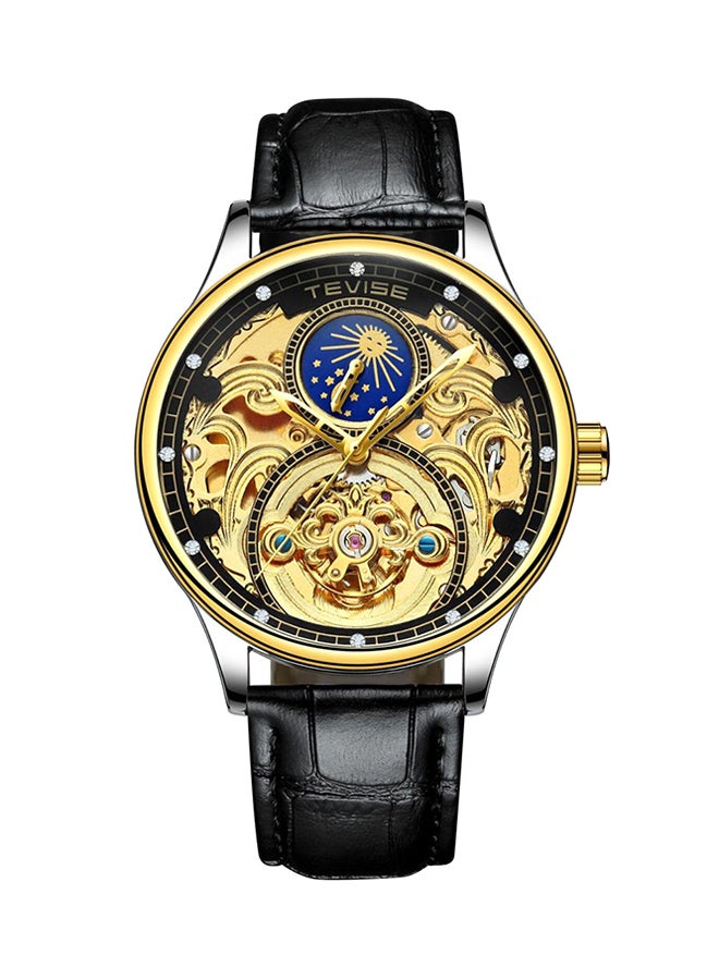 Tevise men Leather Chronograph Watch T820A GB