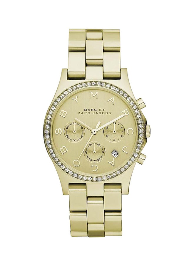 مارك جاكوبس ساعة كونوجراف بسوار من الستانلس ستيل طراز MBM3105 للنساء - Image 1