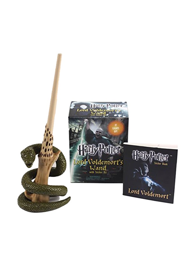 Harry Potter Voldemort's Wand With Sticker Kit: Lights Up! Paperback English - March 25, 2014 