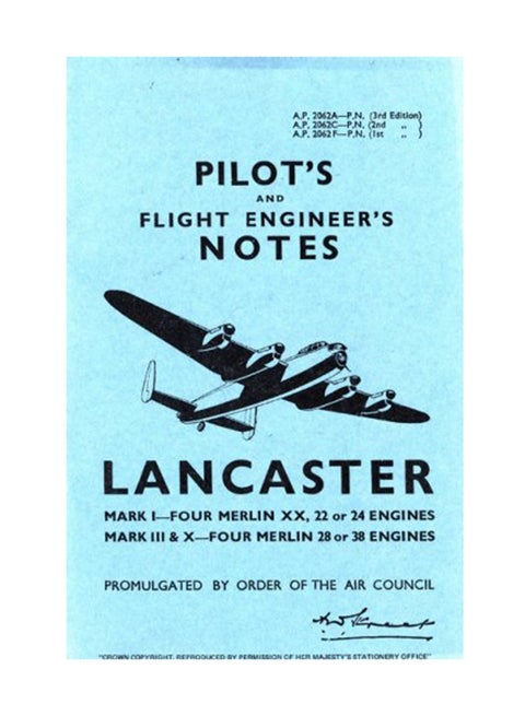 Air Ministry Pilot's Notes: Lancaster I III And X Paperback English - July 1, 1972