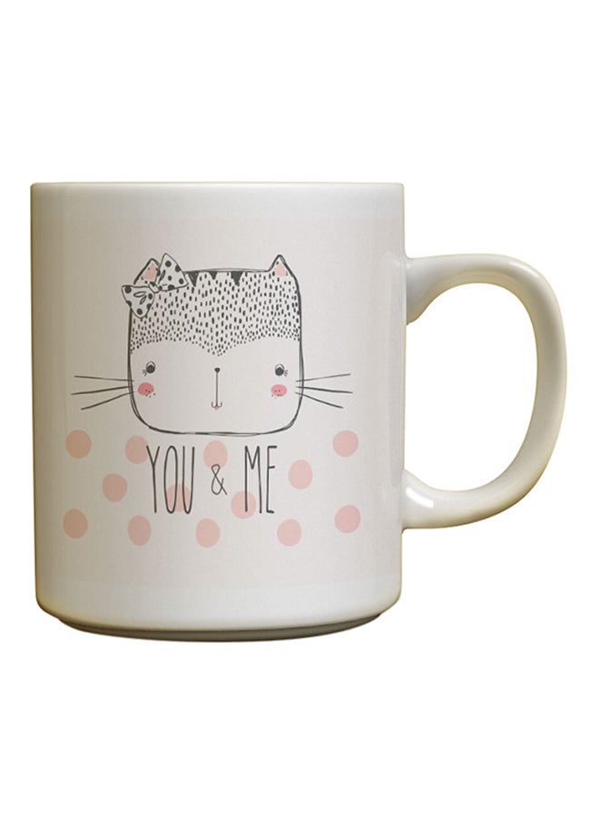 ديكالاك مج من السيراميك بتصميم قطة متعدد الألوان