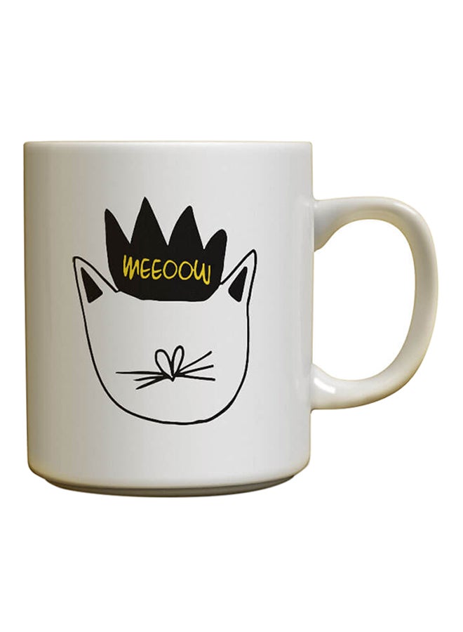 ديكالاك قدح سيراميك بتصميم الملكة القطة متعدد الألوان