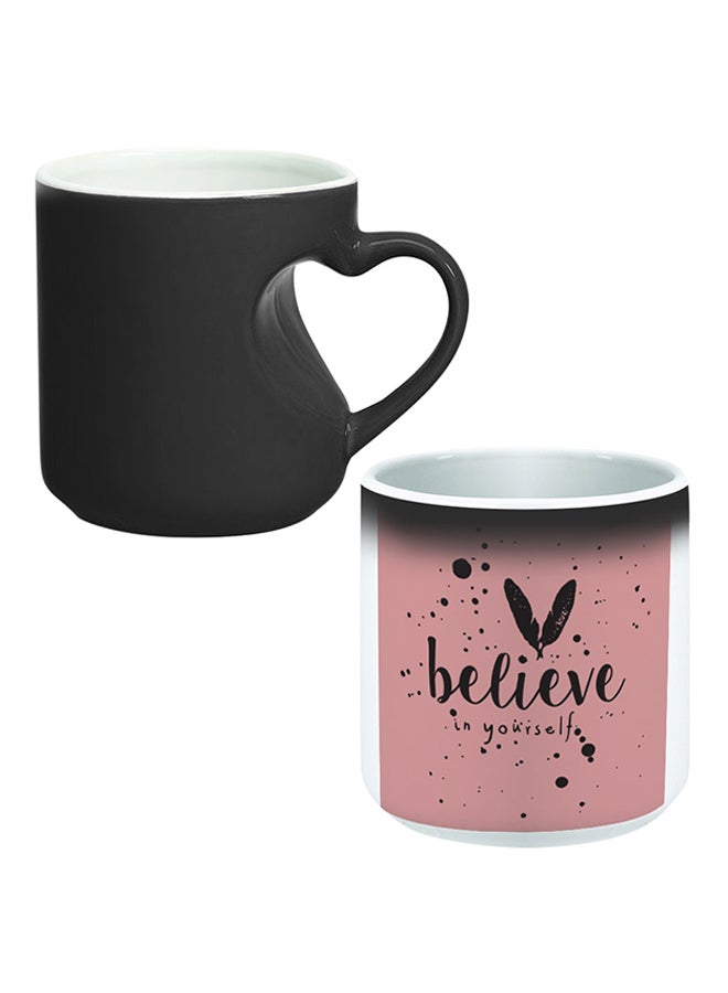 Heart Shaped Magic  Ceramic Mug Multicolour