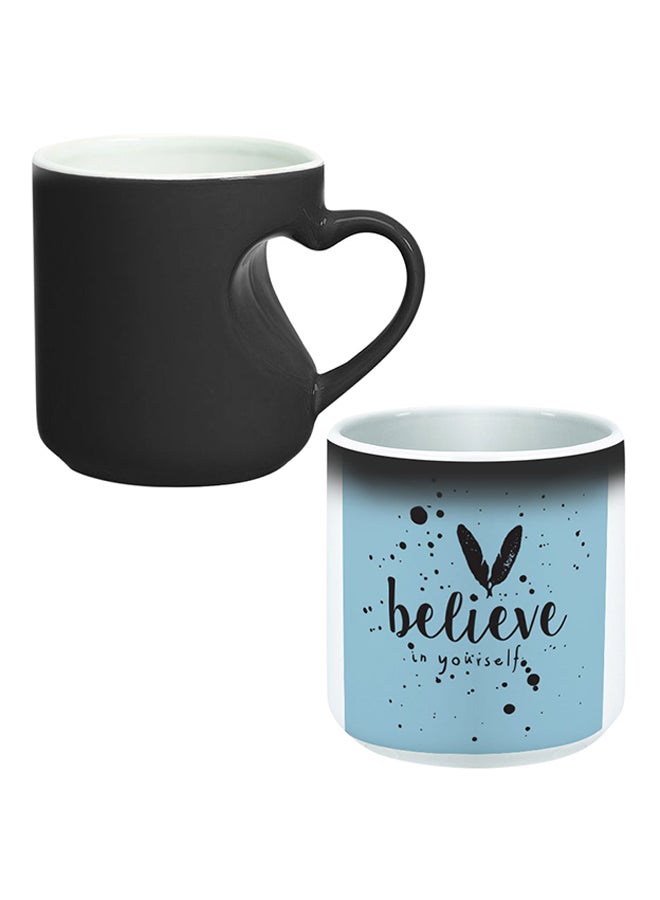 ديكالاك قدح سحري من السيراميك بمقبض على شكل قلب متعدد الألوان