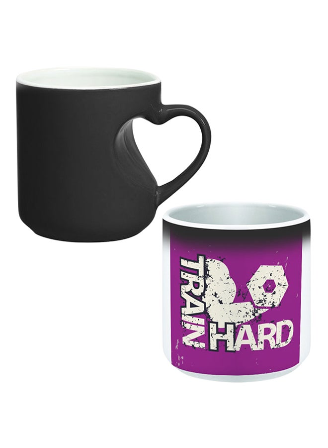 Decalac Heart Shaped Magic  Ceramic Mug Multicolour