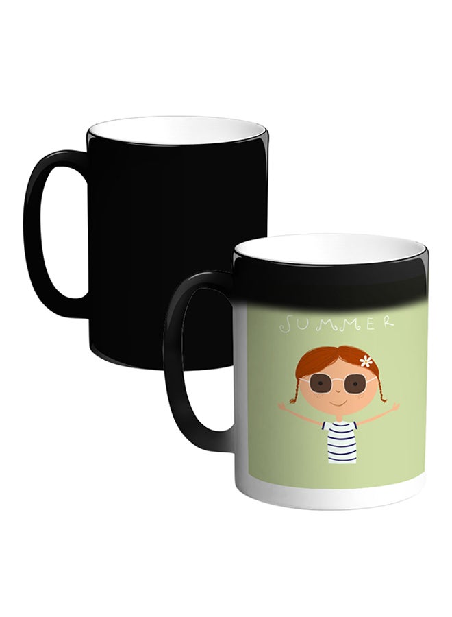 قدح سحري من السيراميك حساس للحرارة متعدد الألوان