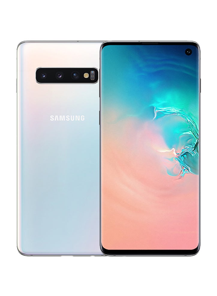 Samsung - Galaxy S10 Dual SIM Prism White 8GB RAM 128GB 4G LTE - Image 1