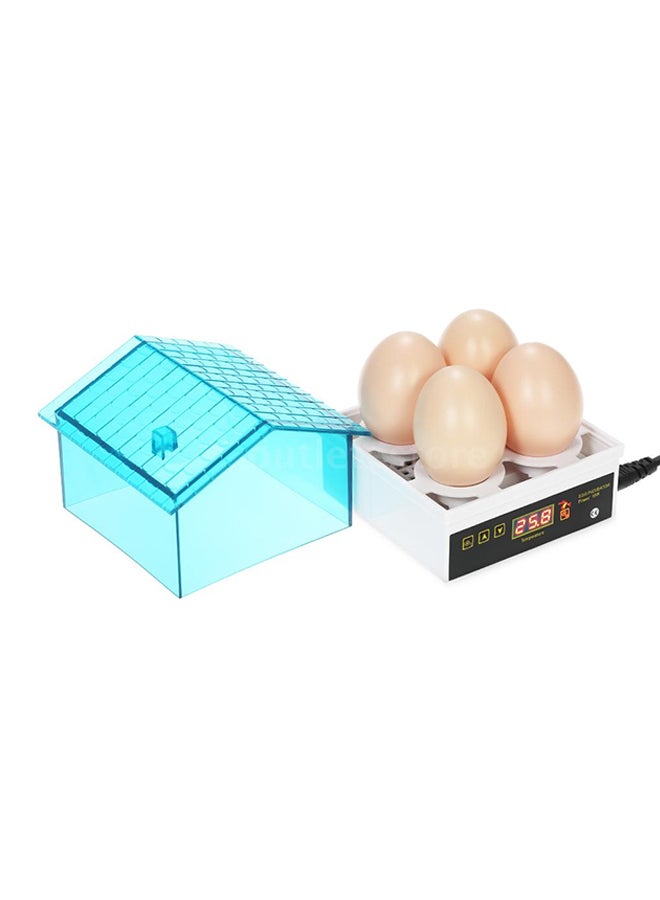 2-Piece Intelligent Automatic Egg Incubator Set Blue/White 11x11x11.5cm - Image 2