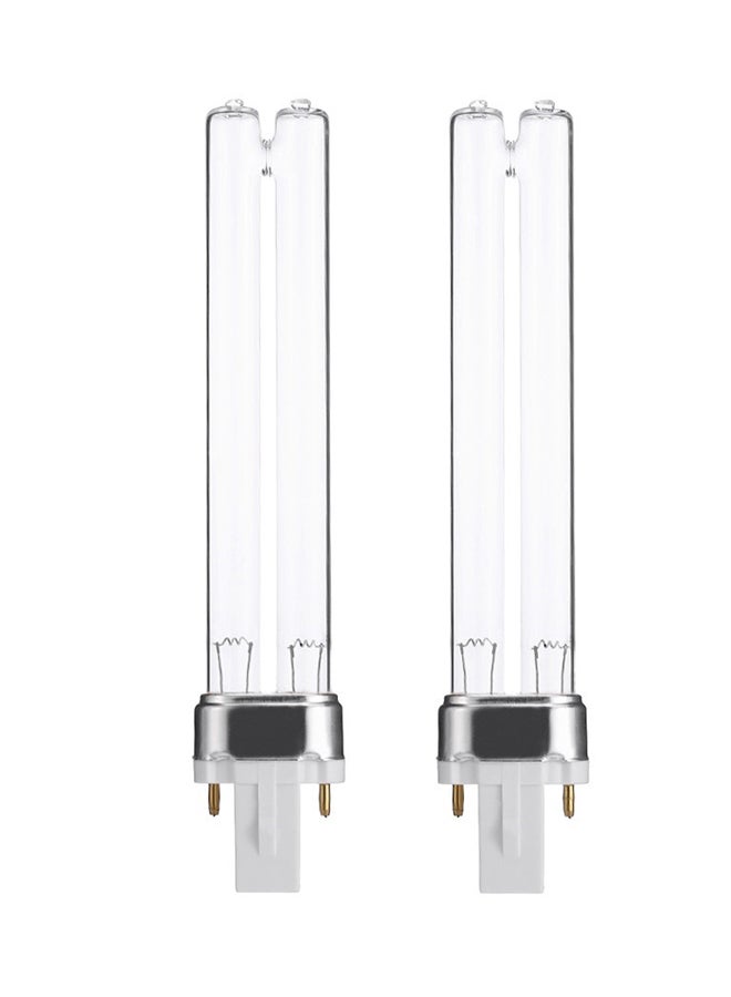 طقم تنظيف وتعقيم حوض الأسماك من الأشعة فوق البنفسجية شفاف 16.3x3.2سم