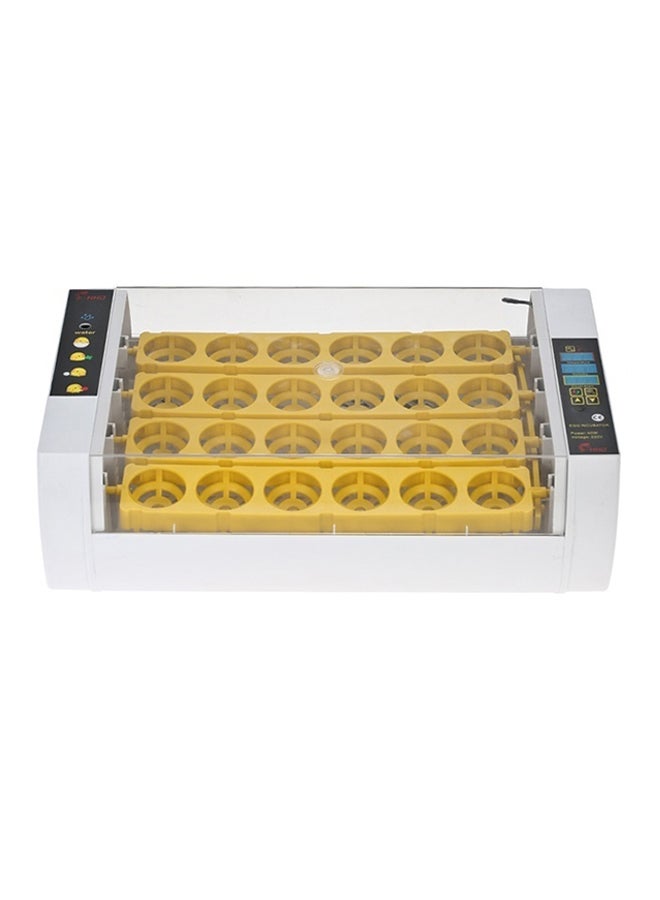Automatic Egg Incubator Yellow/White/Clear 39x24.5x12cm - Image 1
