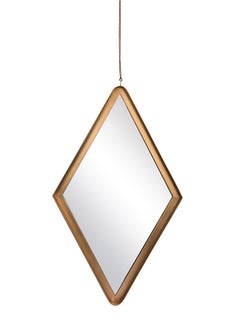 Special Shape Iron Wall Mirror Gold 36x61x4centimeter