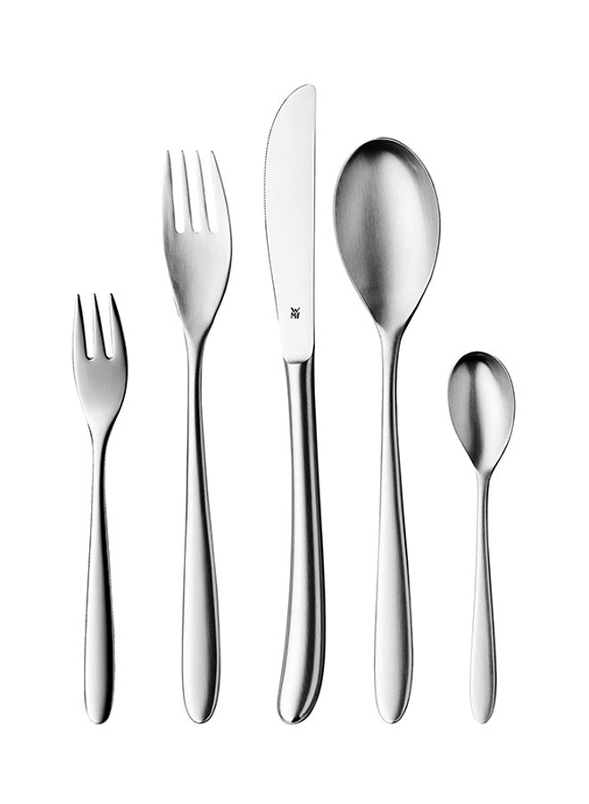 WMF 30-Piece Silk Cutlery Set Silver 17.24 x 10.67 x 2.28inch  - Image 1