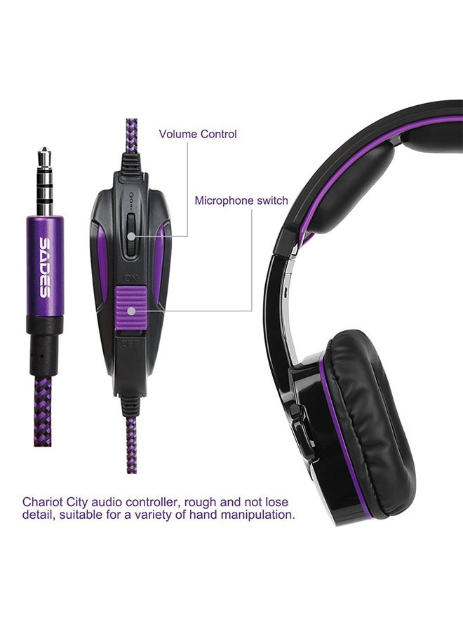 ساديس سماعة رأس للألعاب بتصميم يغطي الأذن مزودة بميكروفون - Image 3