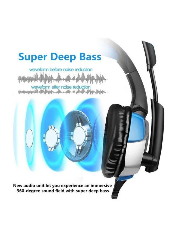 أونيكوما سماعة رأس سلكية للألعاب K5-N مع ميكروفون لجهاز PS4/PS5/XOne/XSeries/NSwitch/PC - Image 2