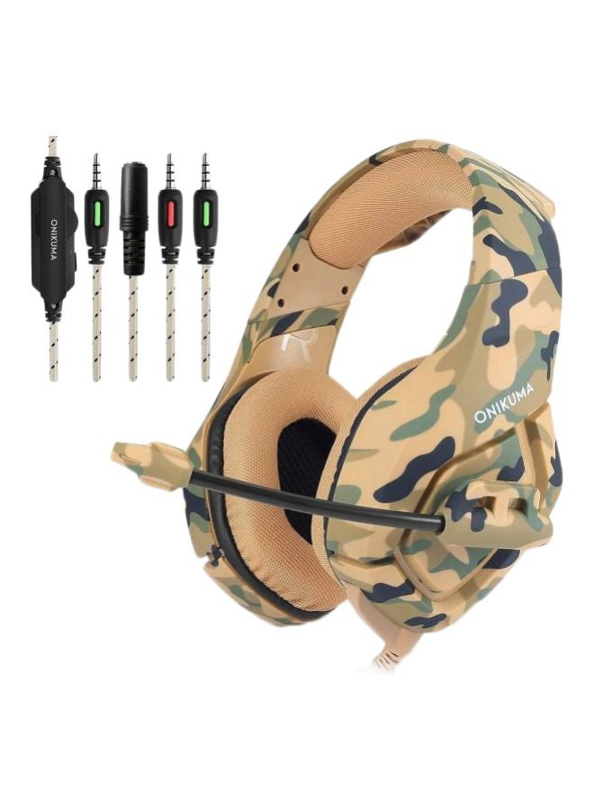 onikuma Over-Ear Gaming Wired Headset With Mic For PS4/PS5/XOne/XSeries/NSwitch/PC  - Image 1