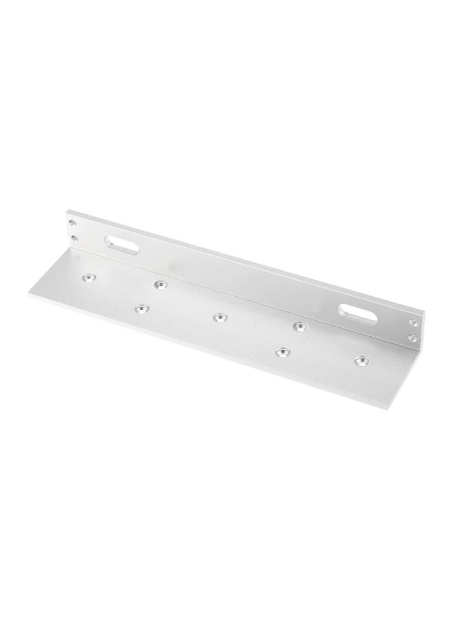 Generic Aluminium L Mounting Bracket Stent For Magnetic Lock Door Silver 