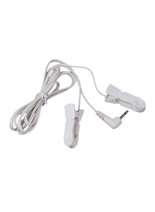 كابلات توصيل من الرصاص مع مشبكين للأذن لأجهزة العلاجية