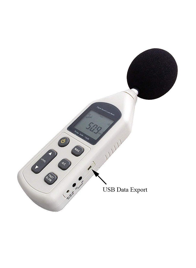 جهاز قياس مستوى الصوت رقمي H8032 أبيض - Image 2