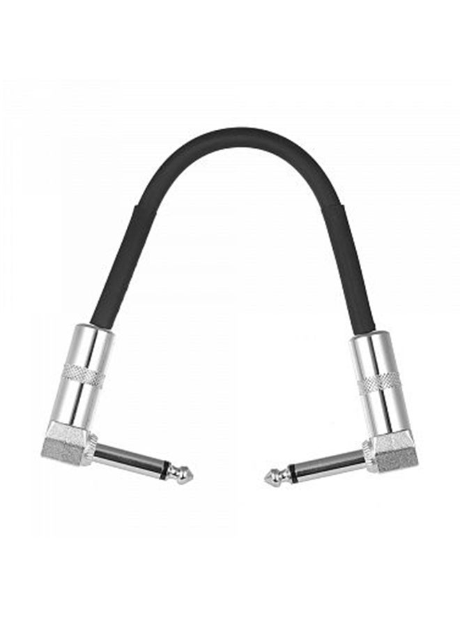 Pack Of 3 Guitar Effect Pedal Instrument Patch Cable I2864 Black - Image 2
