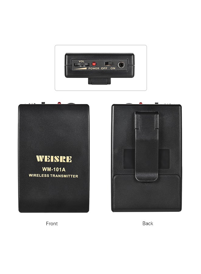 Generic Portable FM Wireless Microphone System Voice Amplifier I2999 Black  - Image 2