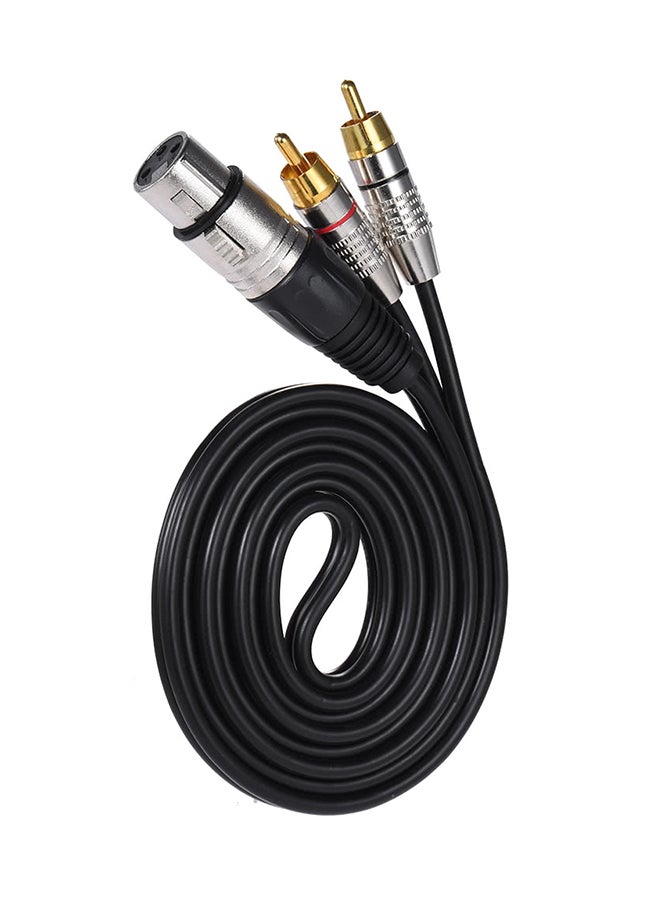 موصل كابل صوت ستيريو بقابس ذكر I3141 أسود - Image 2