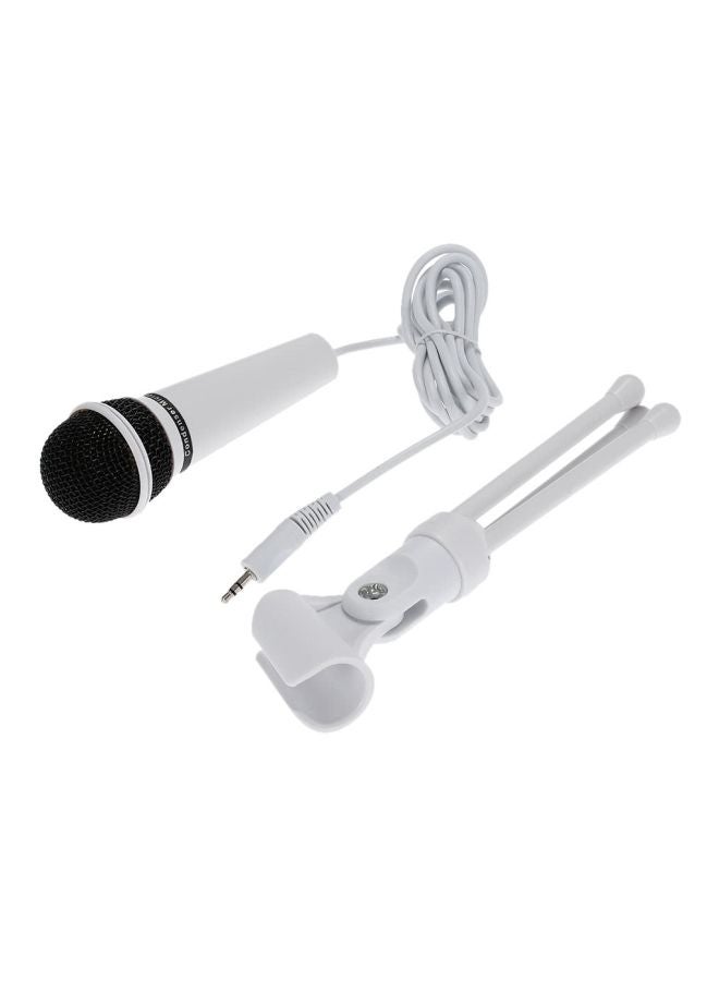 Condenser Microphone With Stand V1916 White/Black  - Image 2