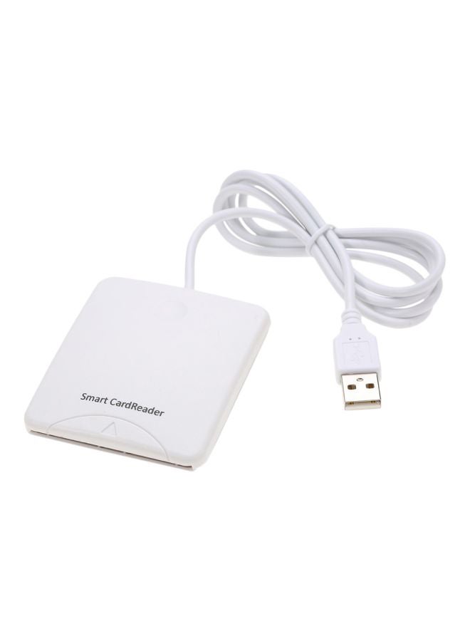 صن شاين-تيب واي - قارئ بطاقة ذكي بمنفذ USB أبيض - Image 1