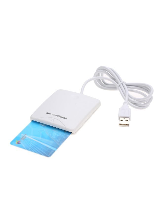 صن شاين-تيب واي - قارئ بطاقة ذكي بمنفذ USB أبيض - Image 1