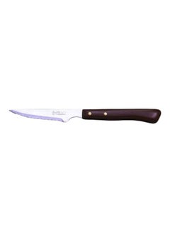 Stainless Steel Steak Knife 4-Inch Brown/Silver 4 Inch