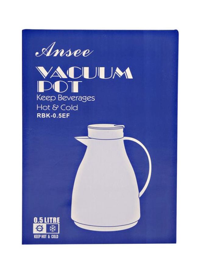 ANSEE Heavy Duty Vacuum Flask 1000ml White/Black - Image 2