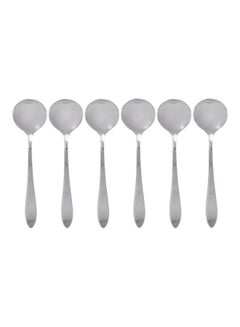 Berger 6-Piece Soup Spoon Set Silver 