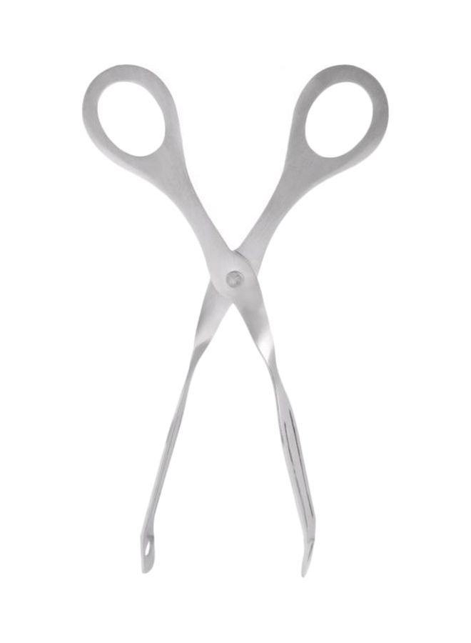 Chef Inox Stainless Steel Scissor Tongs 19.5cm Silver 19.5centimeter  - Image 1