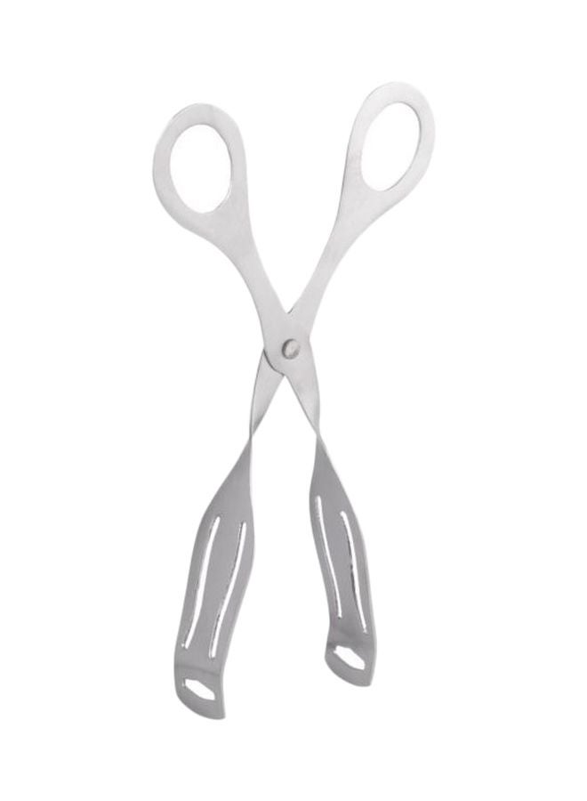 Chef Inox Stainless Steel Scissor Tongs 19.5cm Silver 19.5centimeter  - Image 2